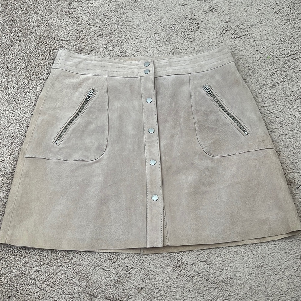 Blank NYC leather skirt